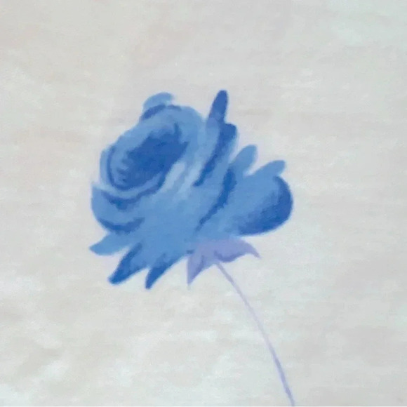 Casual Corner Annex Women’s 100% Cotton Sleeveless Dress Blue Flowers Small Size - Picture 10 of 12